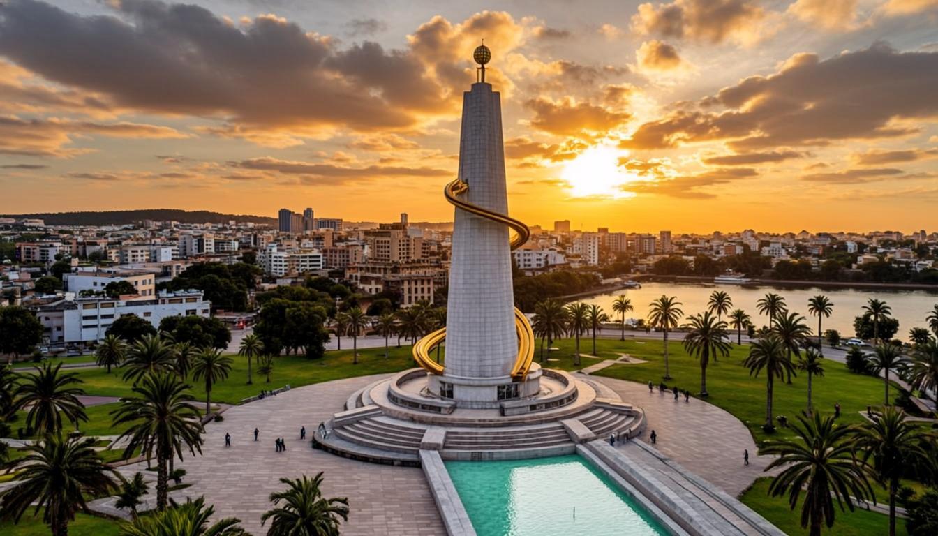 Tour El Hadji Ndiaga Diaw au coucher de soleil à Dakar